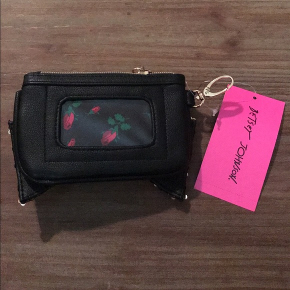 NWT Betsey Johnson Mixed Metal 2 Bow Coin Purse - Picture 5 of 7